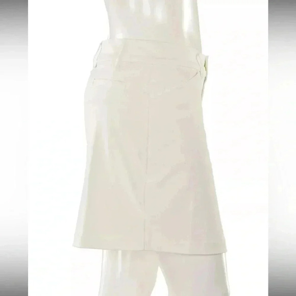 EUC! Lilly Pulitzer Luxletic Sybil cream stretch skort w/ pockets, sz 12 - Picture 2 of 8